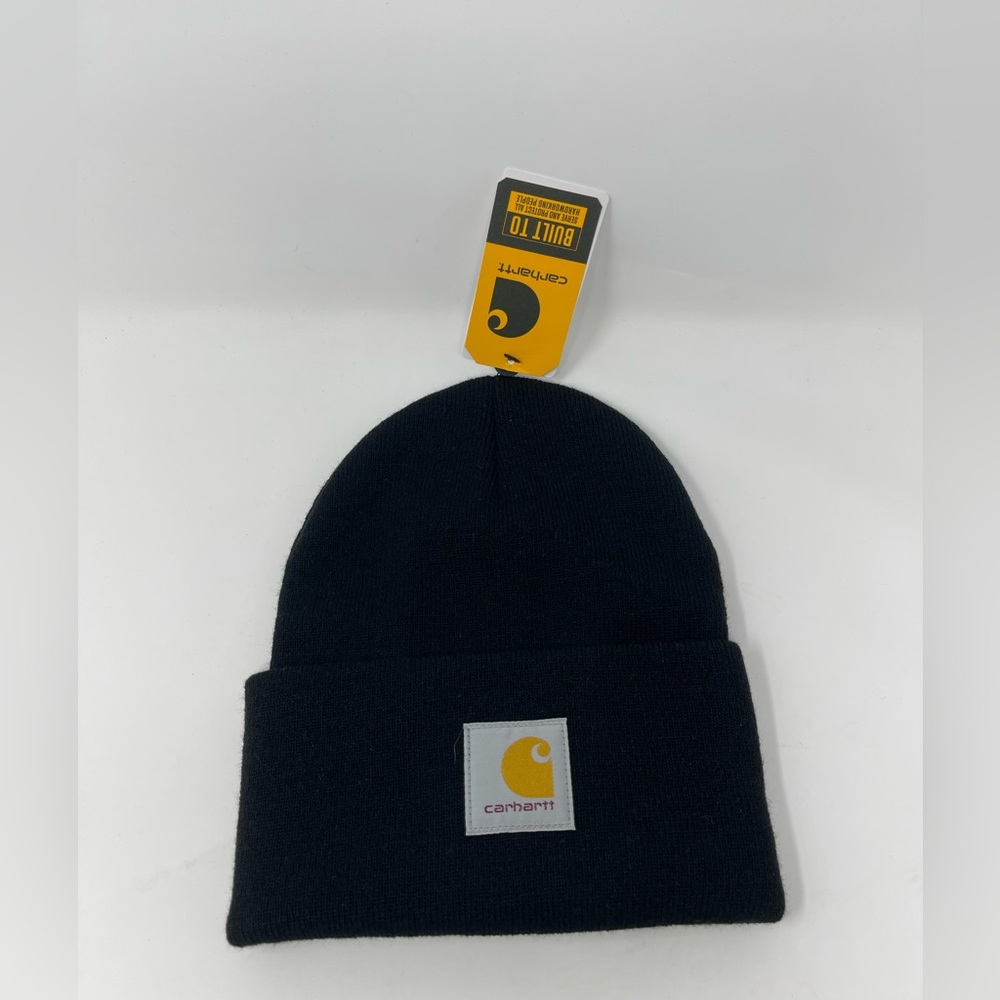 Carhartt knit cuffed beanie Black brand new with tags one size